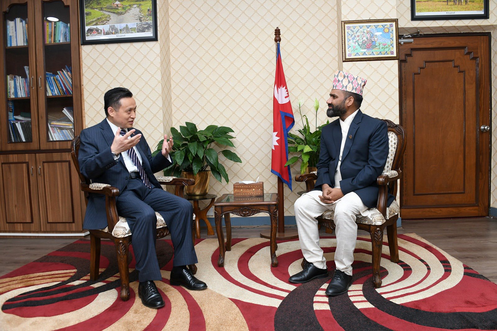 Tourism Minister Paudel meets ambassadors of China, Japan and Lithuania to boost tourist arrivals